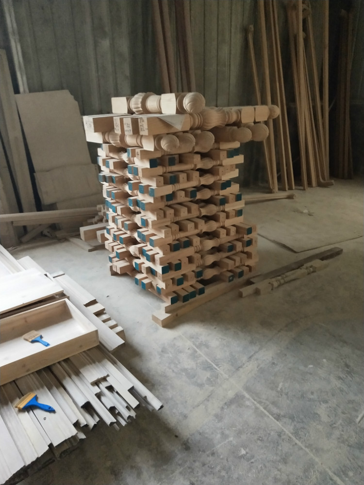 实木楼梯立柱展示-工厂车间一览5